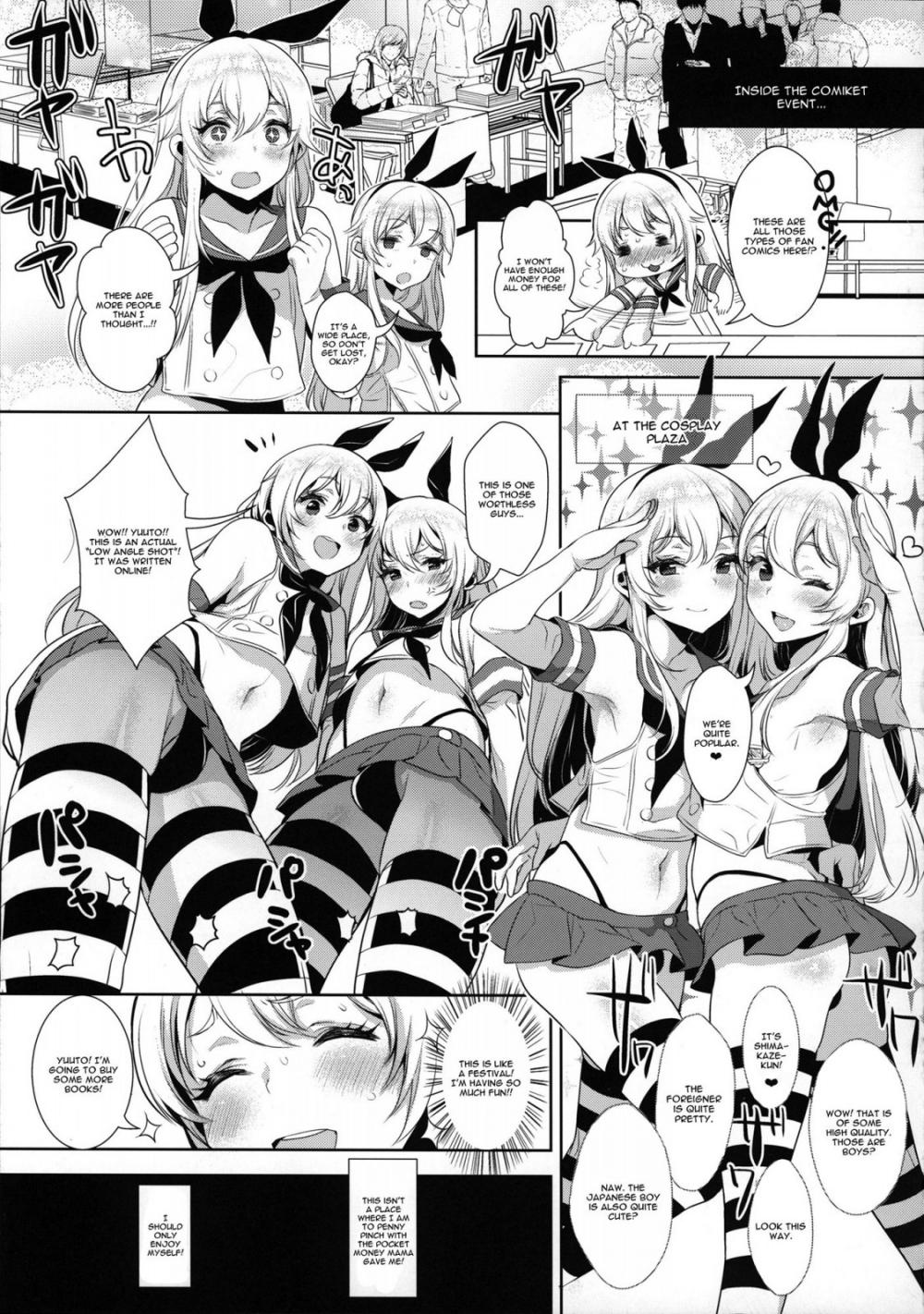 Hentai Manga Comic-Delivery! Cross cultural knitting exchange in Shimakaze-kuns Room ~toilet~-Read-12